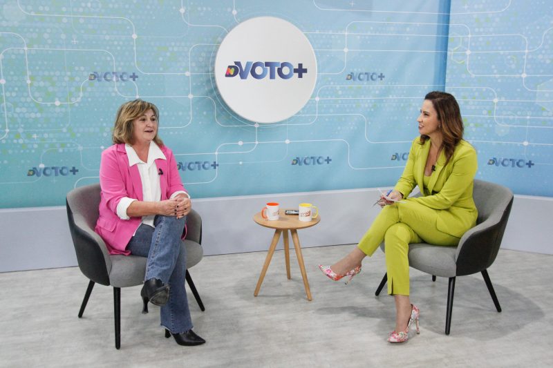 Hilda Deola (PDT) participou de sabatina na NDTV nesta ter&ccedil;a-feira (27) – Foto: Leo Munhoz/ND