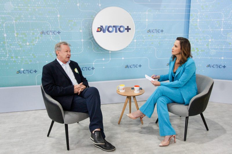 Celso Maldaner em sabatina na NDTV nesta quinta-feira (22) – Foto: Leo Munhoz/ND