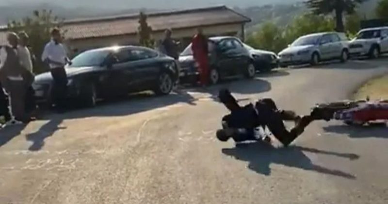 Chegada do noivo terminou em acidente – Foto: Divulga&ccedil;&atilde;o/ND