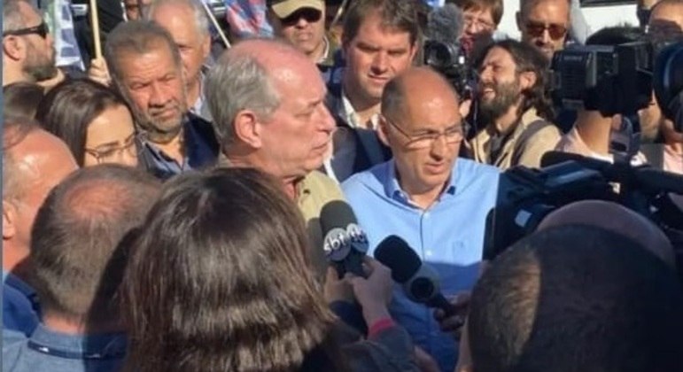 Ciro Gomes (PDT) durante evento de campanha neste s&aacute;bado, em Porto Alegre (RS) – Foto: Reprodu&ccedil;&atilde;o/InstagramND
