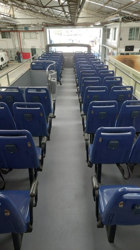 &Ocirc;nibus do City Tour de Blumenau vai ser apresentado no desfile de anivers&aacute;rio da cidade, mas viagens com o p&uacute;blico come&ccedil;am no dia 7 – Foto: Divulga&ccedil;&atilde;o/ND