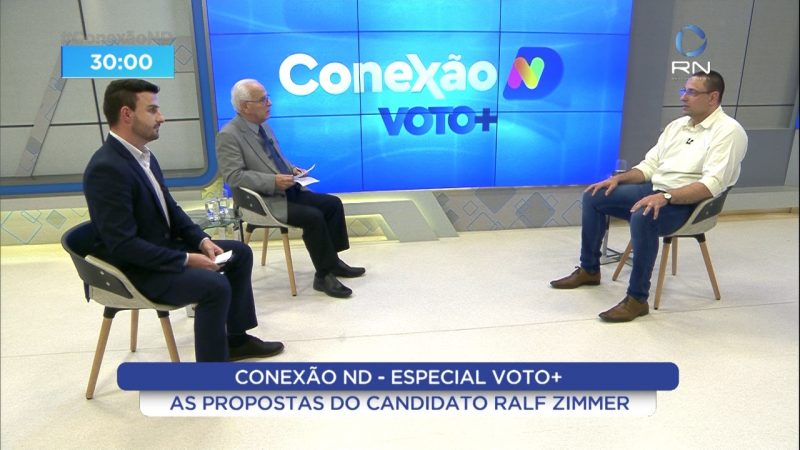 Ralf Zimmer fala sobre seu programa de governo caso seja eleito governador de Santa Catarina – Foto: Reprodu&ccedil;&atilde;o/NDTV