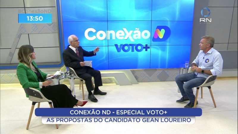Moacir Pereira entrevista candidatos ao governo de Santa Catarina – Foto: Conex&atilde;o ND/Reprodu&ccedil;&atilde;o/ND
