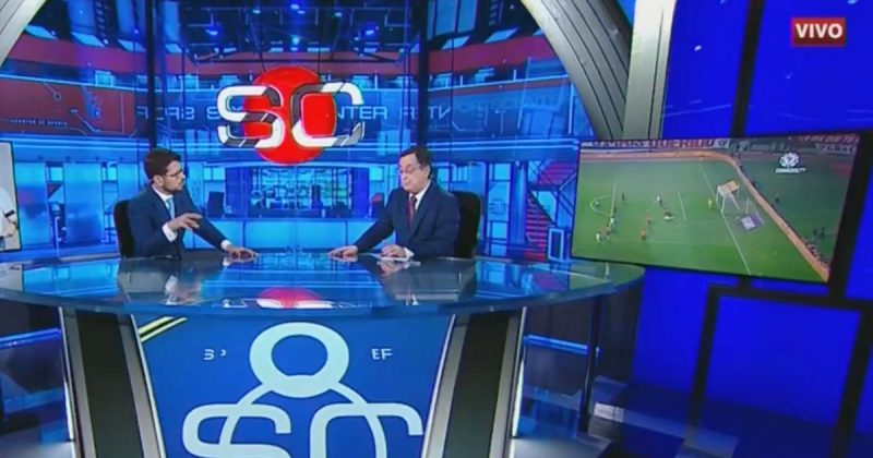 Antero Greco no ar, no exato momento em que diz que “n&atilde;o est&aacute; tudo bem” – Foto: Reprodu&ccedil;&atilde;o