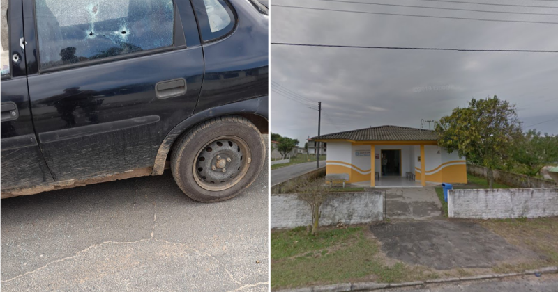 Idoso &eacute; morto com diversos tiros ap&oacute;s deixar unidade de sa&uacute;de em Balne&aacute;rio Rinc&atilde;o – Foto: Montagem/ND