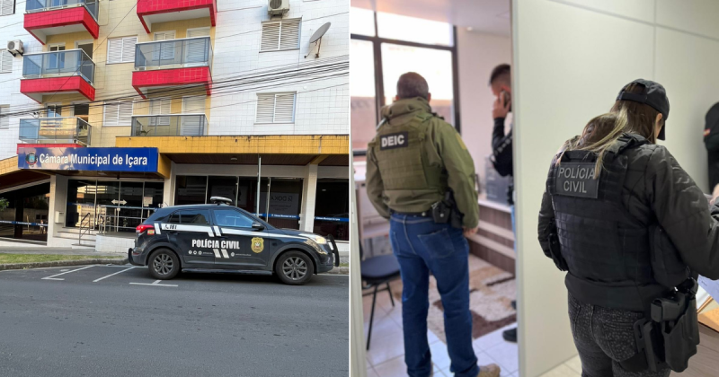 Grupo suspeito de forjar laudos para realizar obras p&uacute;blicas em I&ccedil;ara &eacute; alvo de opera&ccedil;&atilde;o – Foto: Pol&iacute;cia Civil/Divulga&ccedil;&atilde;o/ND