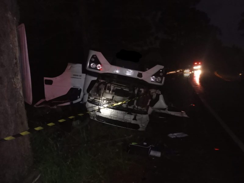 A v&iacute;tima foi conduzida para o hospital Frei Rog&eacute;rio de Tangar&aacute;. &mdash; Foto: Corpo de Bombeiros/ND