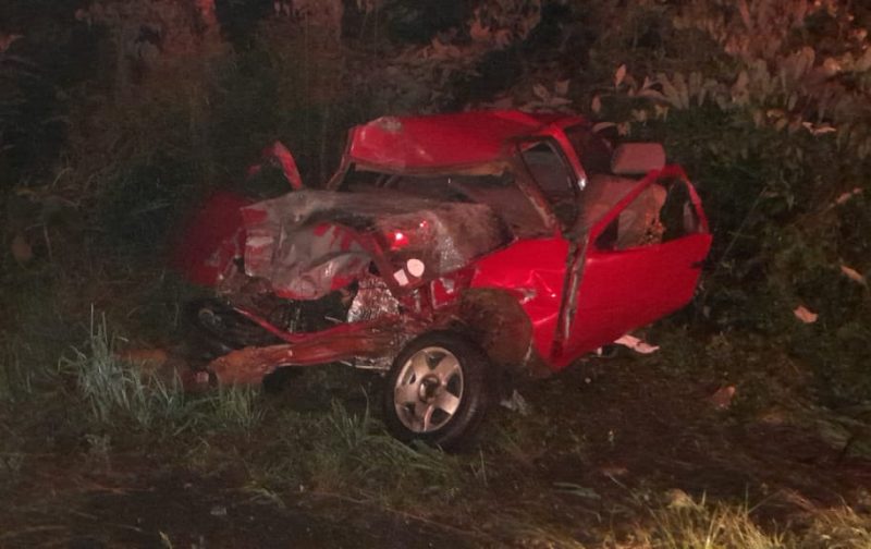 A ocorr&ecirc;ncia foi registrada na madrugada desta segunda-feira (26), por volta das 2h30. – Foto: Corpo de Bombeiros/ND