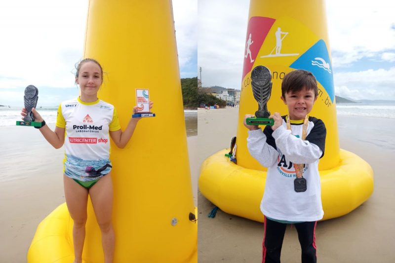 Beatriz e Henrique Trancoso faturaram t&iacute;tulos no fim de semana – Foto: Divulga&ccedil;&atilde;o/ND