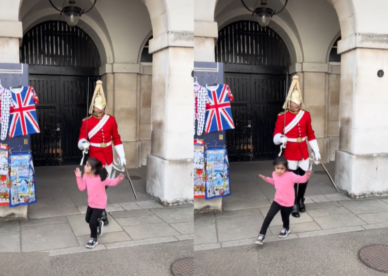Guarda Real foi criticado por atitude viral – Foto: @octavioalmanza16/Reprodu&ccedil;&atilde;o/ND