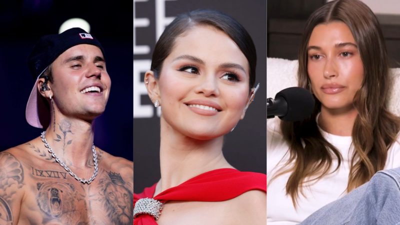 Hailey quebra sil&ecirc;ncio sobre alega&ccedil;&otilde;es de ter se envolvido com Justin Bieber enquanto o cantor namorava com Selena Gomez – Foto: Redes Sociais/Reprodu&ccedil;&atilde;o/Montagem/ND