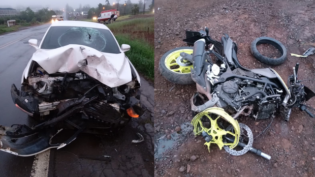 Segundo o SAMU informou, o homem de 24 anos, estava deitado no ch&atilde;o, na lateral da via, j&aacute; sem sinais vitas. – Foto: SAMU/Reprodu&ccedil;&atilde;o/ND