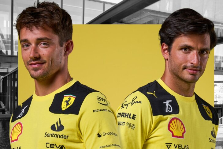 Ferrari vai usar pintura amarela no GP de Monza da F1 – Foto: Divulga&ccedil;&atilde;o/ Ferrari