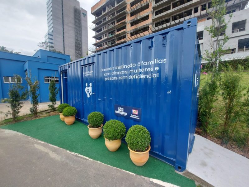 Parque conta com novas instala&ccedil;&otilde;es de banheiros – Foto: Divulga&ccedil;&atilde;o/Parque Vila Germ&acirc;nica/ND