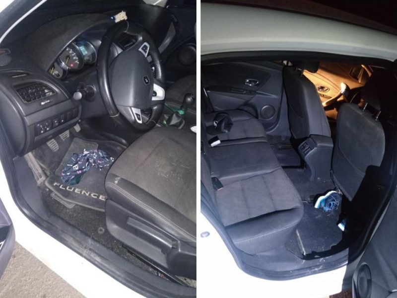 Men's underwear found in the front seat of a car - Photo: Disclosure/MRTv/ND