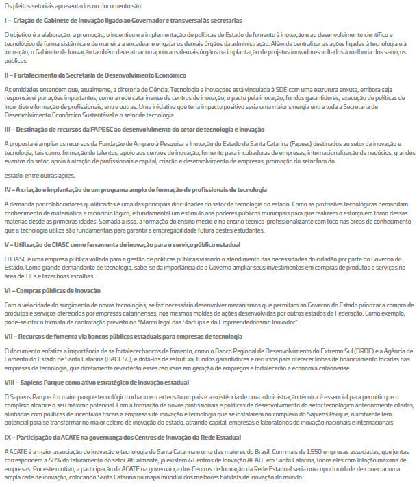 Termos do Documento lan&ccedil;ado pela ACATE – Foto: ACATE