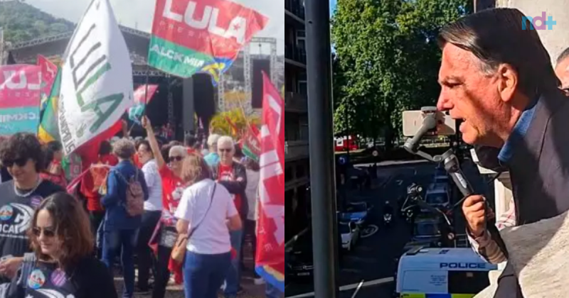 Lula participa de ato com caravanas em Florian&oacute;polis e Bolsonaro do funeral da Rainha Elizabeth II – Foto: Redes Sociais/Reprodu&ccedil;&atilde;o/ND