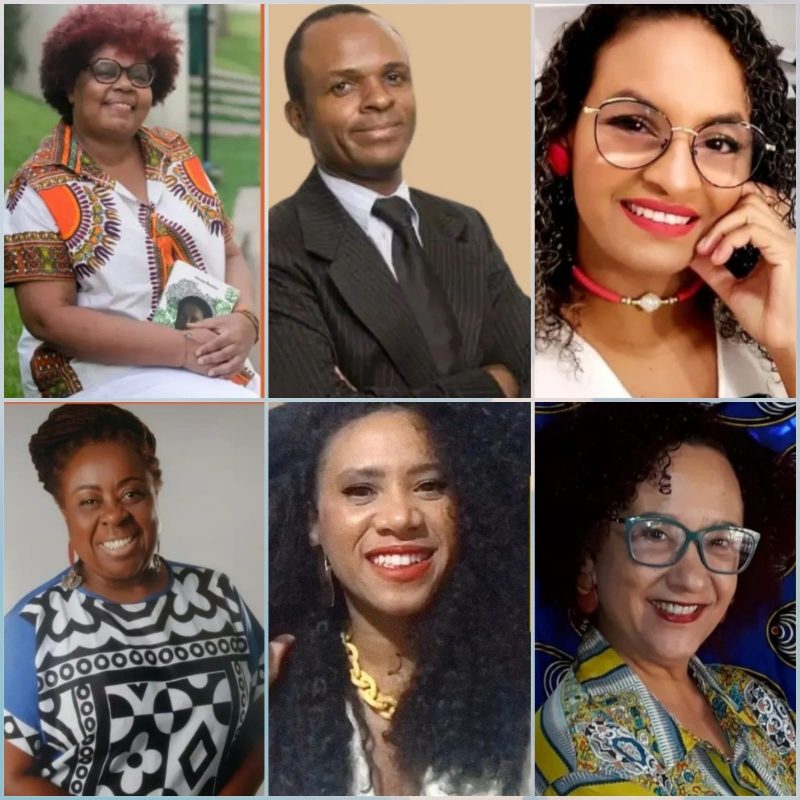 Da esquerda para direita: Jeruse Rom&atilde;o, Maur&iacute;cio Pestana, Priscila Freitas, Solange Ad&atilde;o, Giselle Marques e Eliane Debus estar&atilde;o presentes com suas obras – Foto: escritores negros na bienal do livro de sao jose