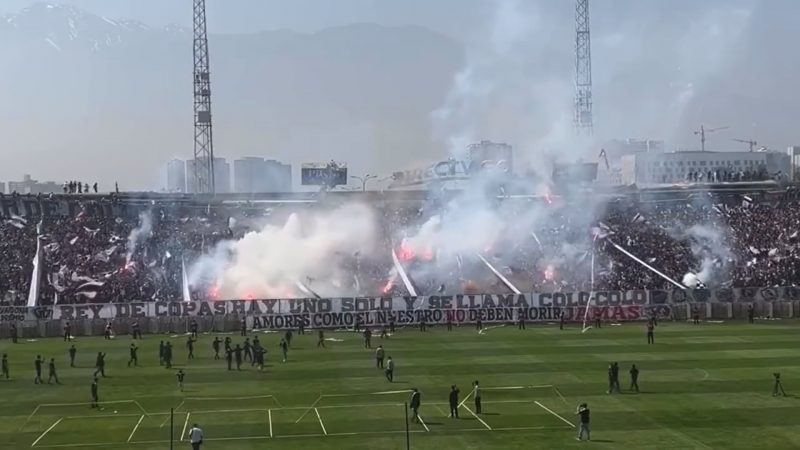 Estrutura do estádio caiu durante treino do Colo-Colo