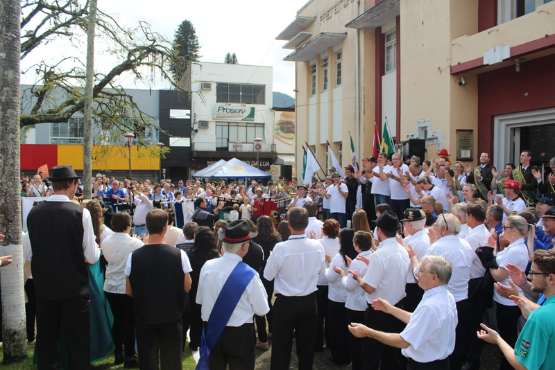 Sch&uuml;tzenbaum. Comiss&atilde;o organizadora espera reunir mais de 500 integrantes das sociedades de tiro- Foto: Prefeitura de Jaragu&aacute; do Sul/Divulga&ccedil;&atilde;o ND