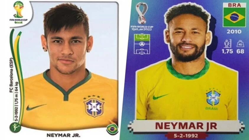 Copa do Mundo: Figurinhas de craques do Mundial chegam a