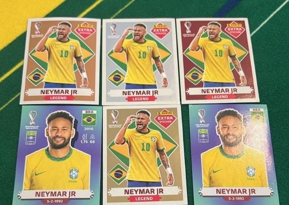 Figurinha Copa do Mundo 2022. Neymar Jr Legend Gold - Esportes e
