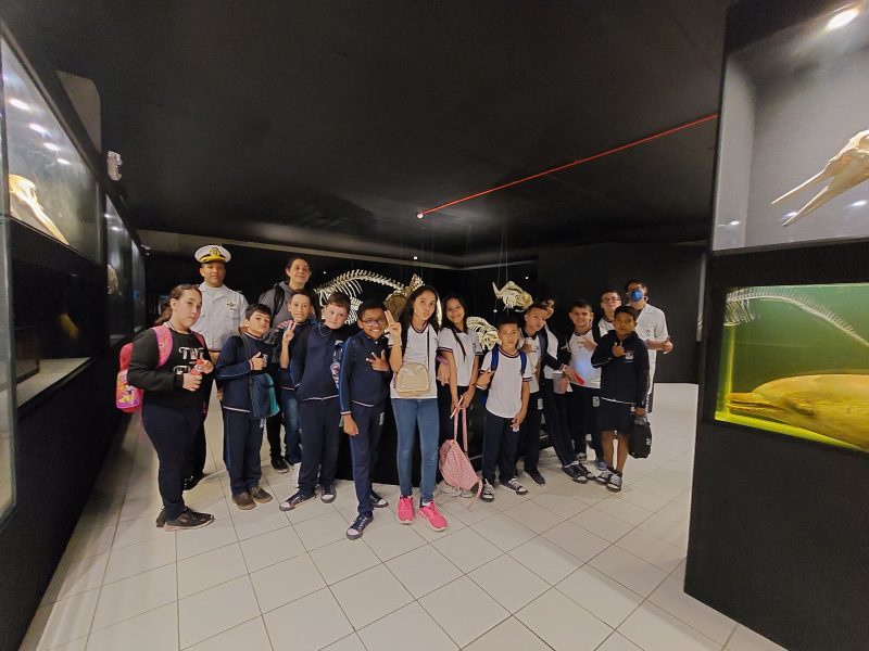 No projeto “Amiguinho da Marinha”, alunos visitam diferentes espa&ccedil;os para aprender sobre educa&ccedil;&atilde;o mar&iacute;tima – Foto: EM Professora Badia de Faria/Divulga&ccedil;&atilde;o