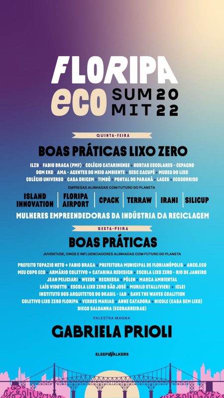Programa&ccedil;&atilde;o do Floripa Eco Summit conta com diversas palestras e pain&eacute;is gratuitos – Foto: Floripa Eco Festival/Divulga&ccedil;&atilde;o/ND