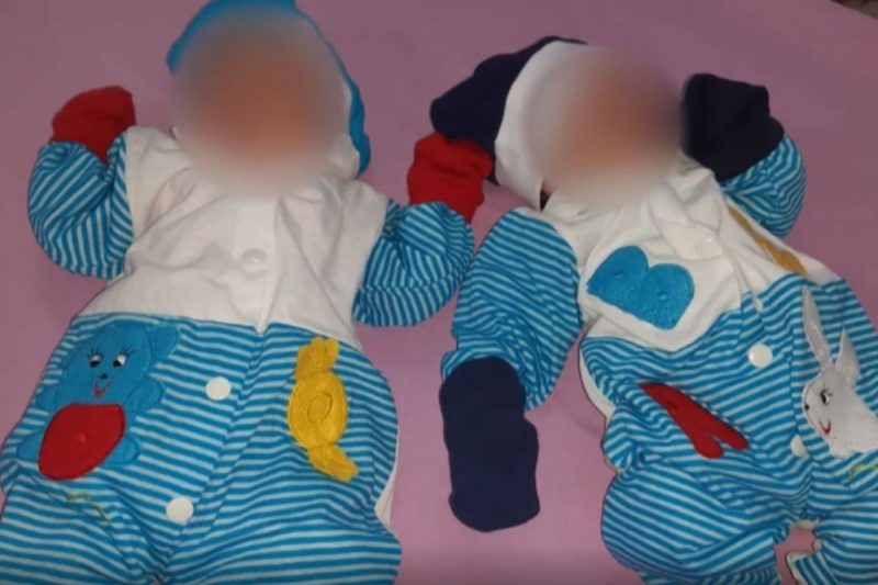 G&ecirc;meos s&atilde;o filhos de pais diferentes – Foto: Arquivo pessoal/Reprodu&ccedil;&atilde;o/Record TV