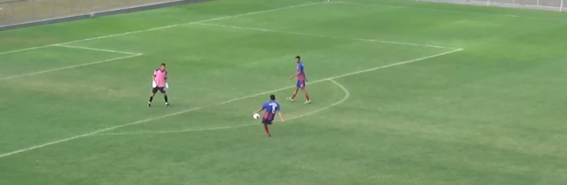 O pol&ecirc;mico gol contra o Campeonato Amazonense – Foto: Reprodu&ccedil;&atilde;o TV FAF