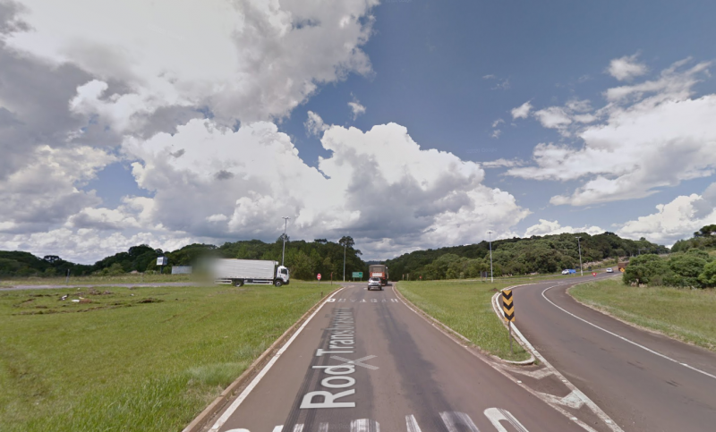 Por volta das 12h, ele teria sido liberado, onde caminhou as margens da BR-153, at&eacute; pr&oacute;ximo de um trevo e assim conseguiu carona para ir at&eacute; a Pol&iacute;cia Militar. – Foto: Google Maps/Reprodu&ccedil;&atilde;o/ND