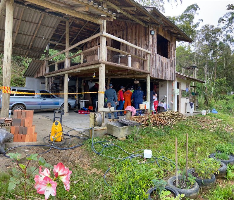 Caso aconteceu na manh&atilde; deste domingo (26) – Foto: Corpo de Bombeiros/Divulga&ccedil;&atilde;o/ND