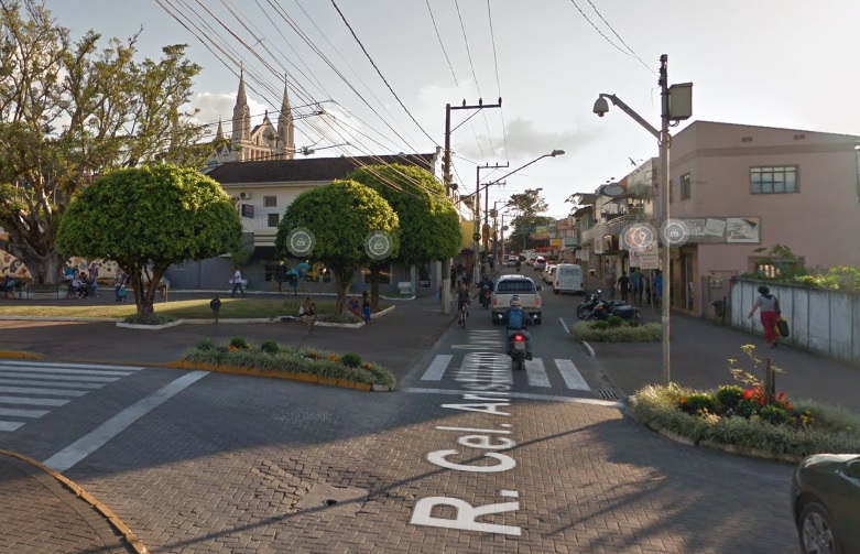 Corpo de idoso foi encontrado no centro de Gaspar – Foto: Reprodu&ccedil;&atilde;o/Google Maps/ND