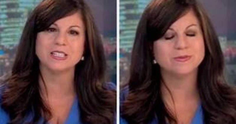 Julie Chin sofreu princ&iacute;pio de derrame ao vivo, tentou dar sequ&ecirc;ncia, mas acabou interrompendo mat&eacute;ria – Foto: Reprodu&ccedil;&atilde;o