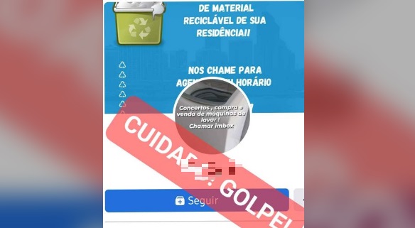 Mulher denunciou suposto golpe ao adquirir uma m&aacute;quina de lavar nas redes sociais – Foto: Facebook/Reprodu&ccedil;&atilde;o/ND