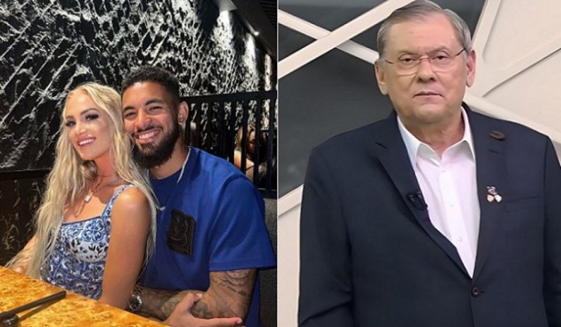 Alisha e Douglas Luiz namoram desde 2021. Jogadora foi alvo de post machista de Milton Neves – Foto: Reprodu&ccedil;&atilde;o