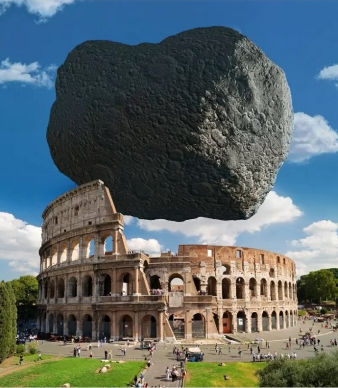 Asteroide Dimorphos em escala real – Foto: ESA/Divulga&ccedil;&atilde;o