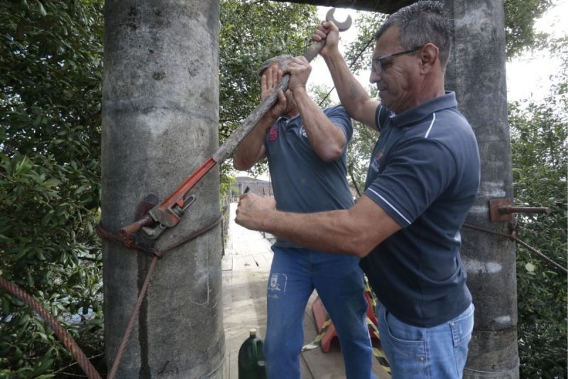 Reparos devem durar tr&ecirc;s semanas em ponte p&ecirc;nsil do bairro Comasa – Foto: Divulga&ccedil;&atilde;o/ND
