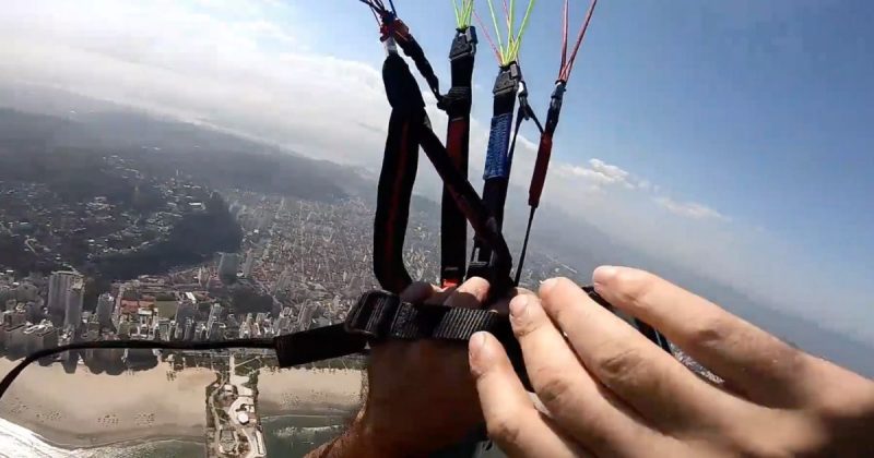 Paramotor parou de funcionar de repente, a 500m de altura – Foto: Reprodu&ccedil;&atilde;o