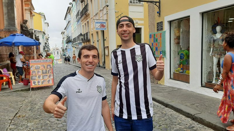 Torcedores do Figueirense aproveitaram o domingo para conhecer o Pelourinho