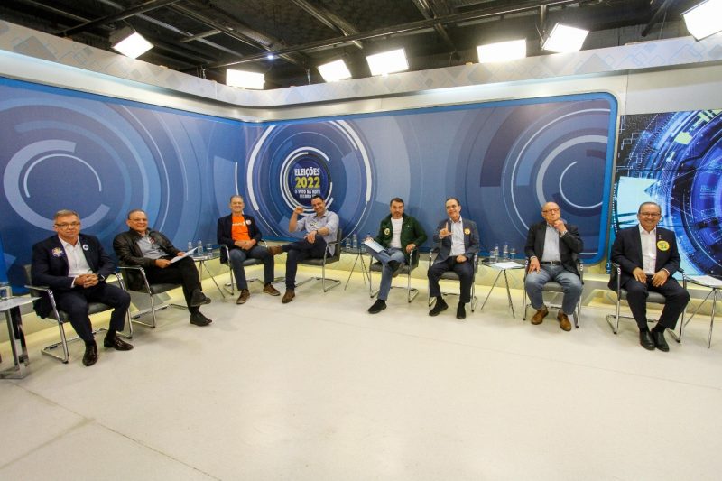 &Uacute;ltimo debate na NDTV com candidatos ao governo de SC – Foto: NDMais