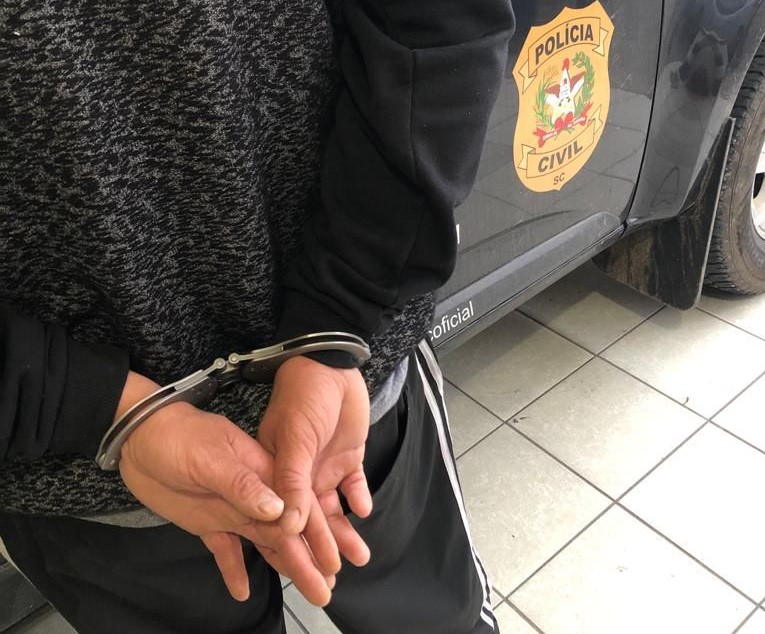 Pol&iacute;cia Civil cumpriu mandado de pris&atilde;o contra homem condenado por estupro. – Foto: Divulga&ccedil;&atilde;o/Pol&iacute;cia Civil/ND