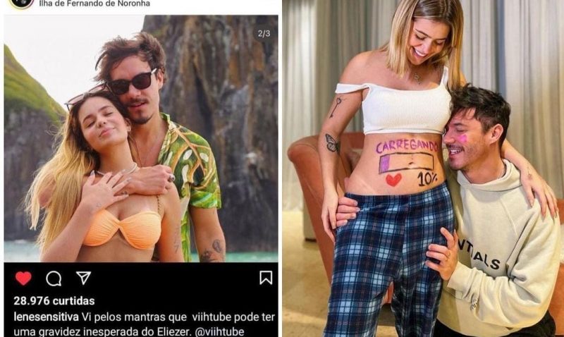 Vidente previu gravidez de Viih Tube h&aacute; mais de dois meses em seu Instagram – Foto: Reprodu&ccedil;&atilde;o/@lenesensitiva/ND