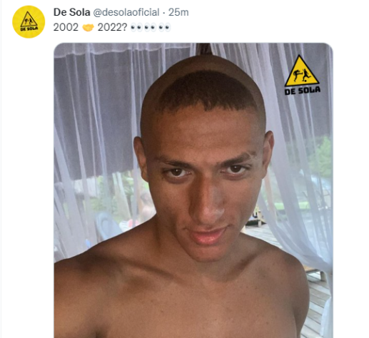 Richarlison 2022 &agrave; Ronaldo Naz&aacute;rio em 2002. – Foto: Reprodu&ccedil;&atilde;o