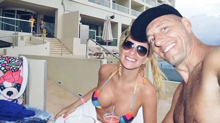 Romina Ortega e o árbitro Nestor Pitana