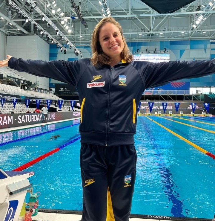 Brasileira bate recorde em Recife – Foto: Divulga&ccedil;&atilde;o/CBDA