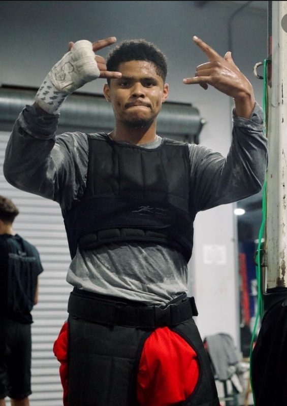 O americano Shakur Stevenson n&atilde;o conseguiu bater o peso para a luta. – Foto: Divulga&ccedil;&atilde;o/Shakur Stevenson