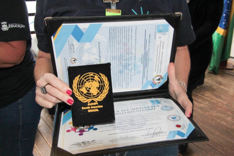 Secretaria de Educa&ccedil;&atilde;o ganha pr&ecirc;mio m&eacute;rito comunit&aacute;rio de &oacute;rg&atilde;o ligado &agrave; ONU – Foto: Prefeitura de Itaja&iacute;/Reprodu&ccedil;&atilde;o