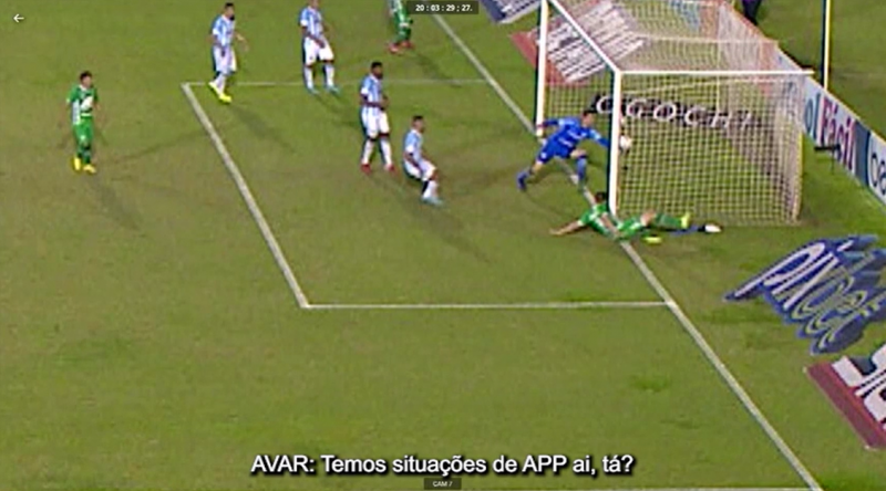 Chapecoense teve gol validado pelo VAR – Foto: CBF/Divulga&ccedil;&atilde;o