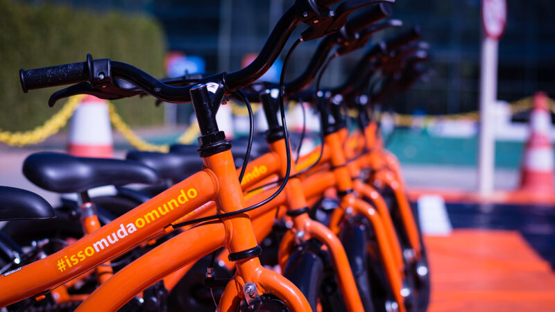 Esta&ccedil;&otilde;es em v&aacute;rios pontos de Florian&oacute;polis v&atilde;o disponibilizar 400 bicicletas – Foto: Divulga&ccedil;&atilde;o/ND